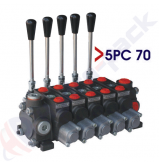 product 70 Liter Sektionales Regelventil, 5PC70 , 5 Spulen , G 1/2" , open center Spule thumb