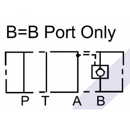 product NG10 (CETOP 5) Modular Entsperrbare R&uuml;ckschagventil, MPC 03 B , 100 L/min, B port image thumb