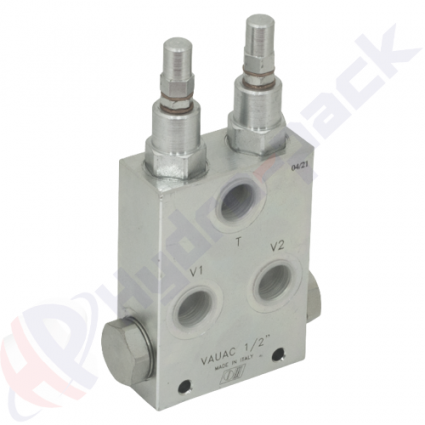 product Doppel-Druckbegrenzungsventil, VAUAC , 70 L/min, G 1/2" , 10-180 bar image thumb