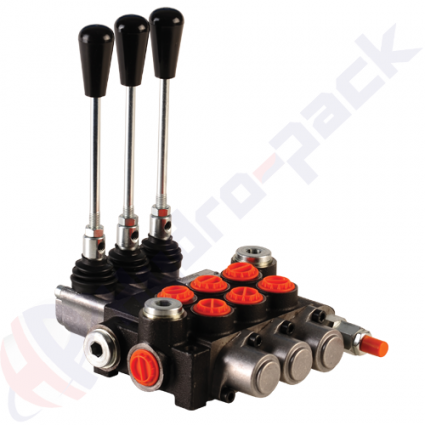 product 40 Liter Monoblock Regelventill, 3P40 , drei Spulen , G 3/8" , open center Spule image thumb